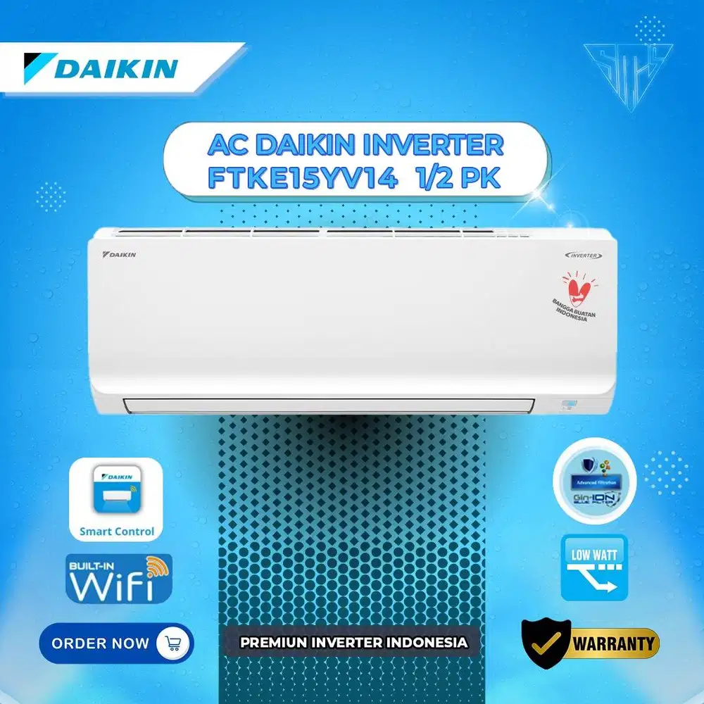 AC DAIKIN 1/2 PK INDONESIA NUSANTARA 390 WATT - STC 15 YV 14