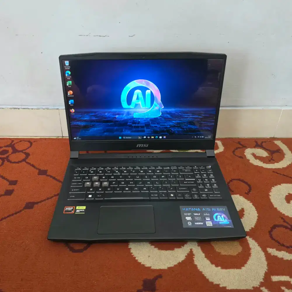 MSI Katana AI Ryzen 7-8845HS RTX4050 6GB RAM 16GB Garansi April 2027