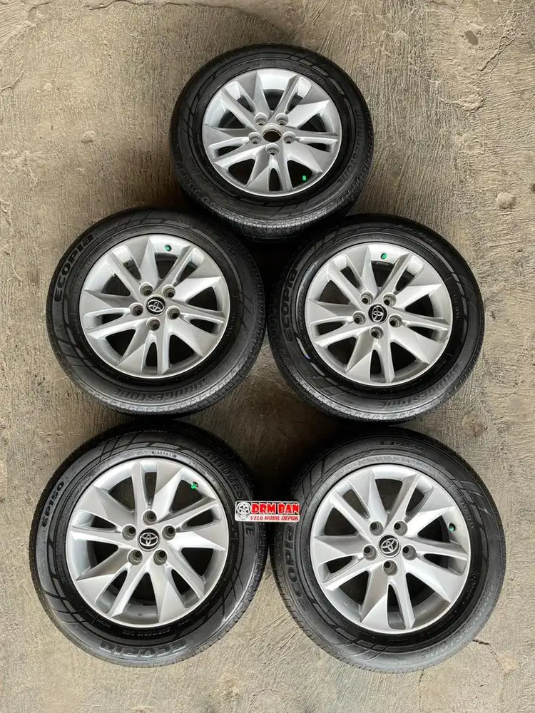 5biji velg oem inova rebon ring 16 lubang 5/114 ban masi tebel semua