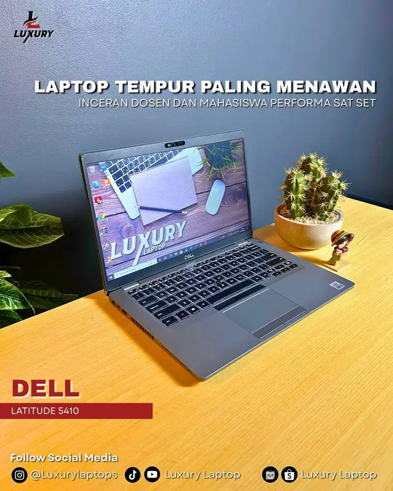LAPTOP DELL LATITUDE 5410 SLIM CORE I5 SSD RAM JUAL MURAH BU CEPAT