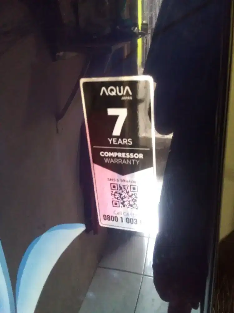 Kulkas merek  akua blm dapat 1 tahun