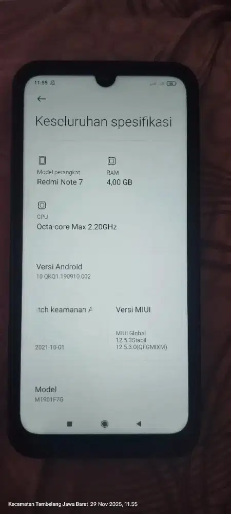 HP xiaomi redmi note 7 4/64
