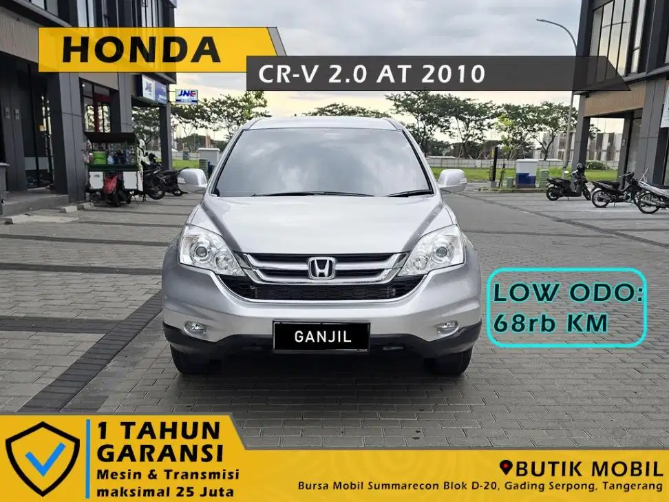Low Odo 68rb KM. CRV 2.0 AT 2010 Silver