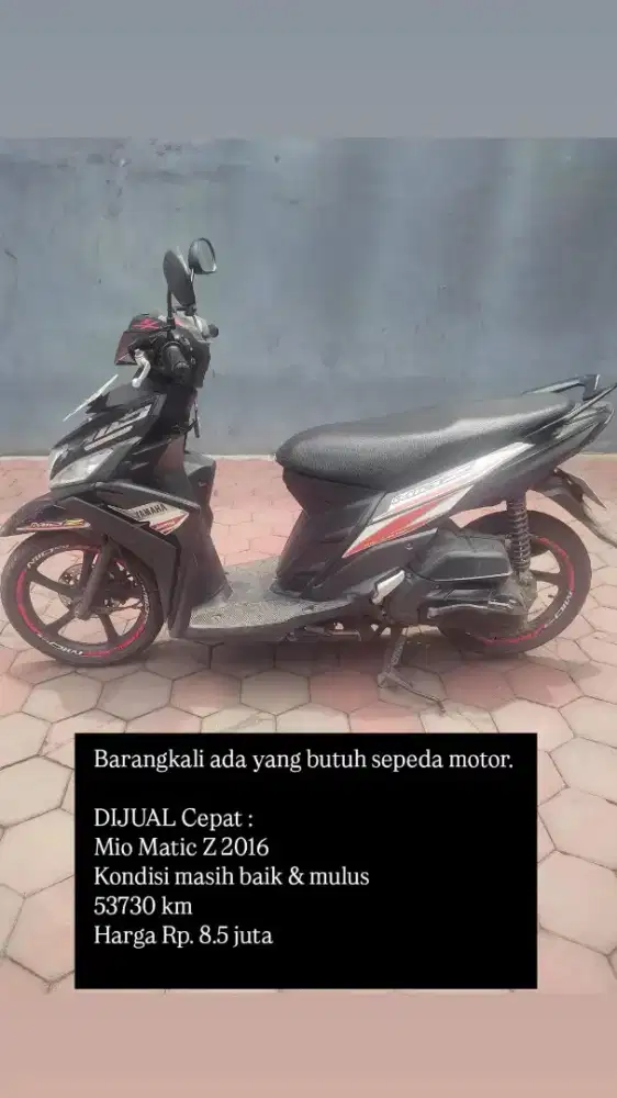 Dijual cepat Yamaha Mio Z