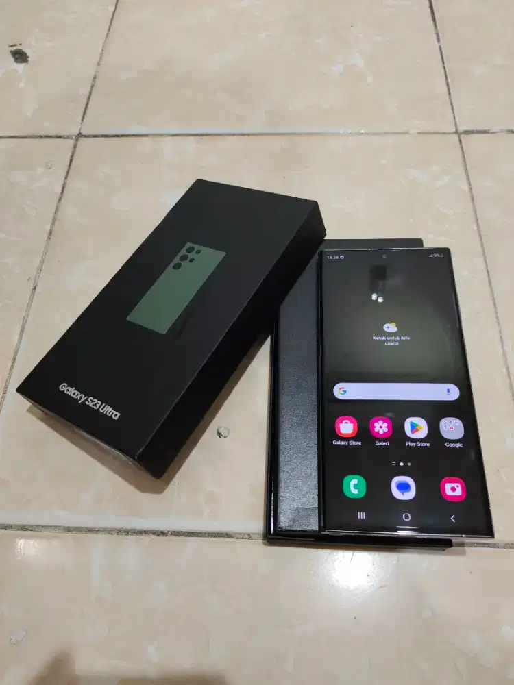 Samsung s23 ultra 5G 12/512 ex resmi green mulus fullset ori