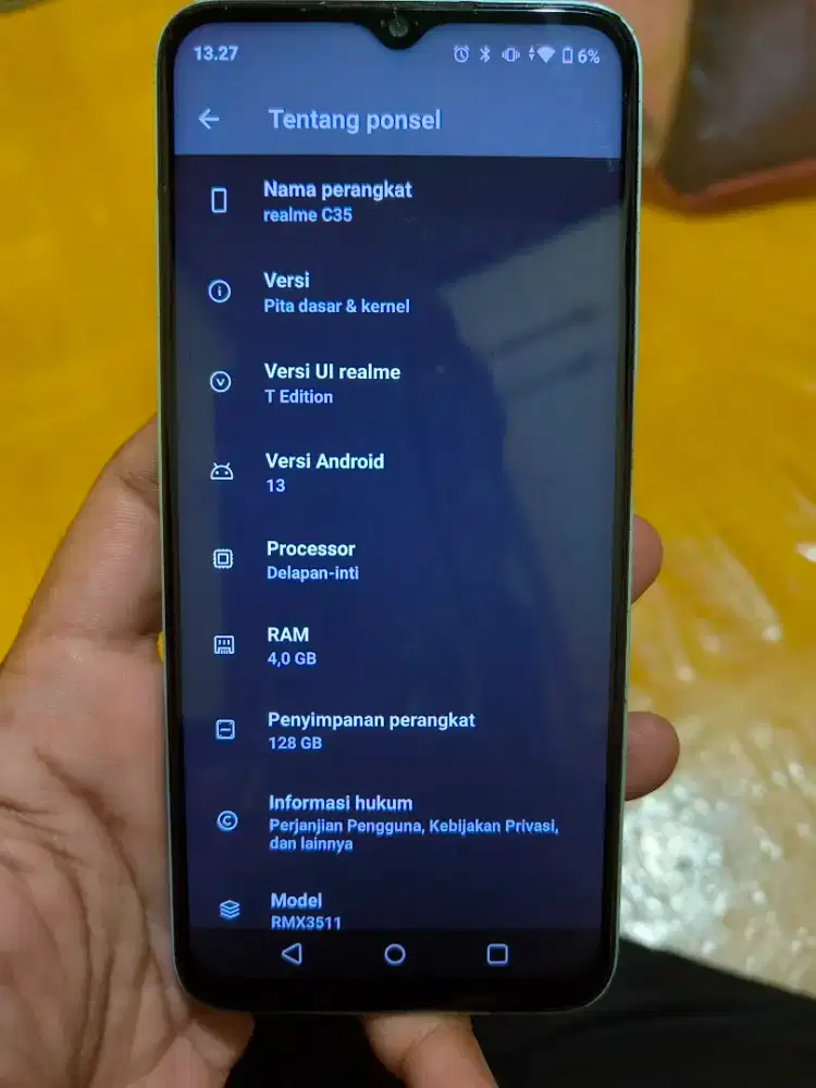 Realme C35 Ram 4/128