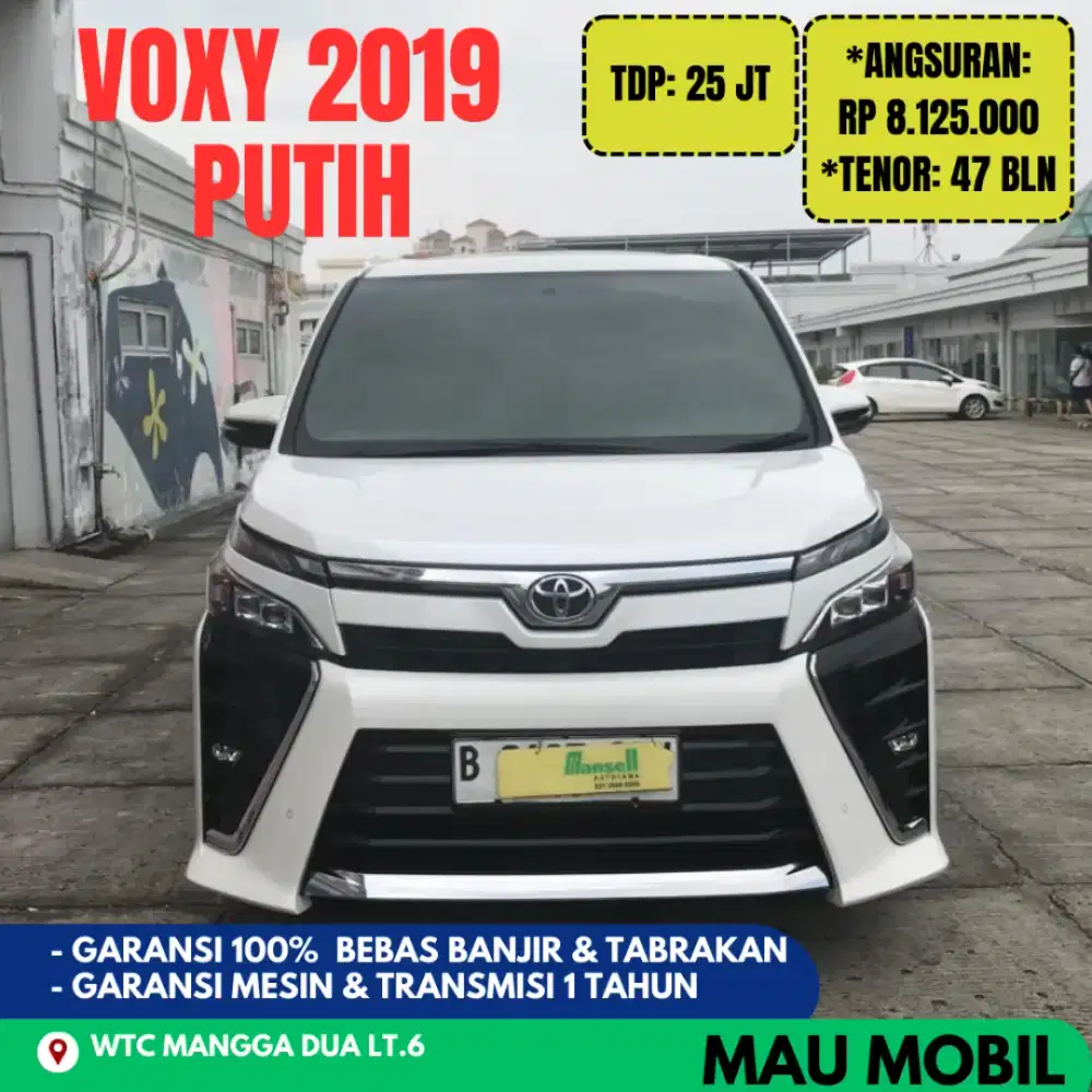 TDP 25JT KM 40rb, Voxy 2018/2019/2020 Putih