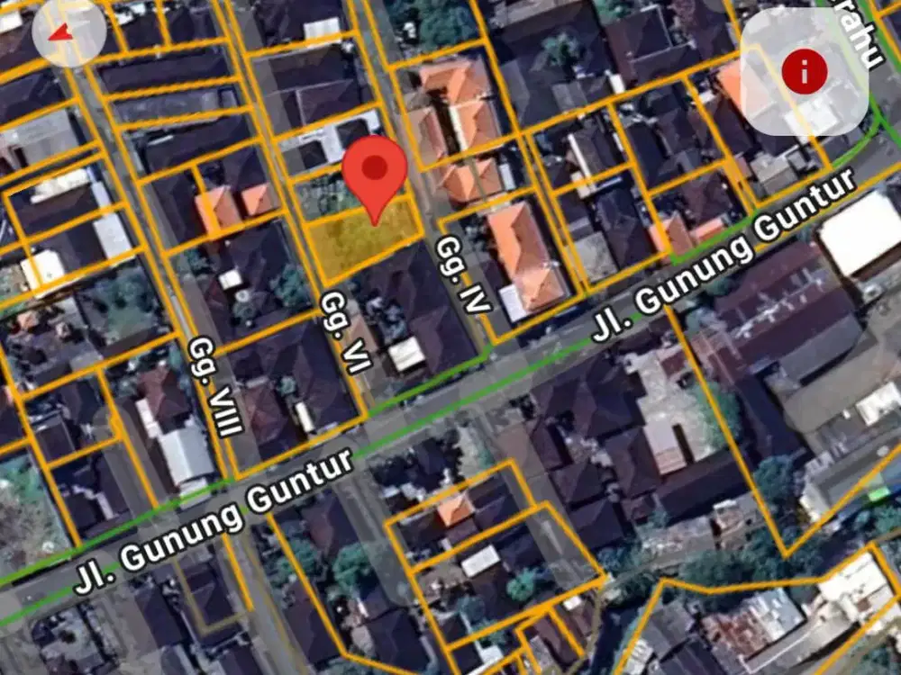 Tanah 194 m2 Strategis – Gunung Guntur Selatan, Padang Sambian, Denpasar Barat, Bali