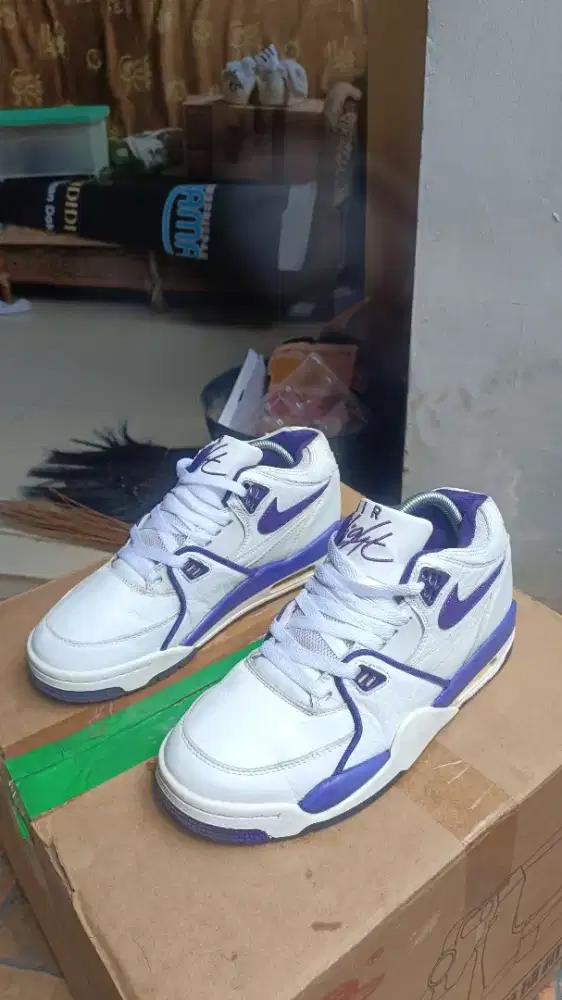 Nike Air Flight 89 'White Court Purple' ORIGINAL