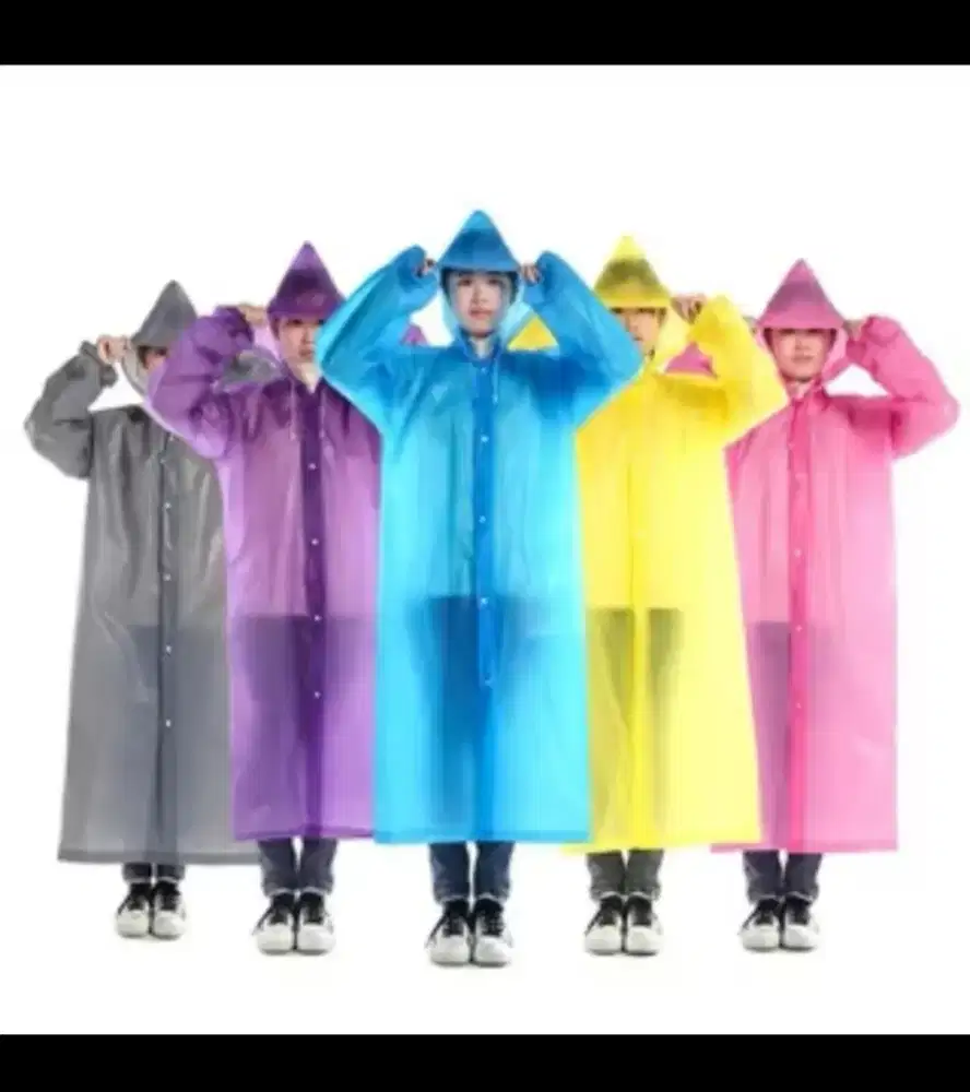 Jas hujan eva waterproof lentur tebal murah 1 lusin