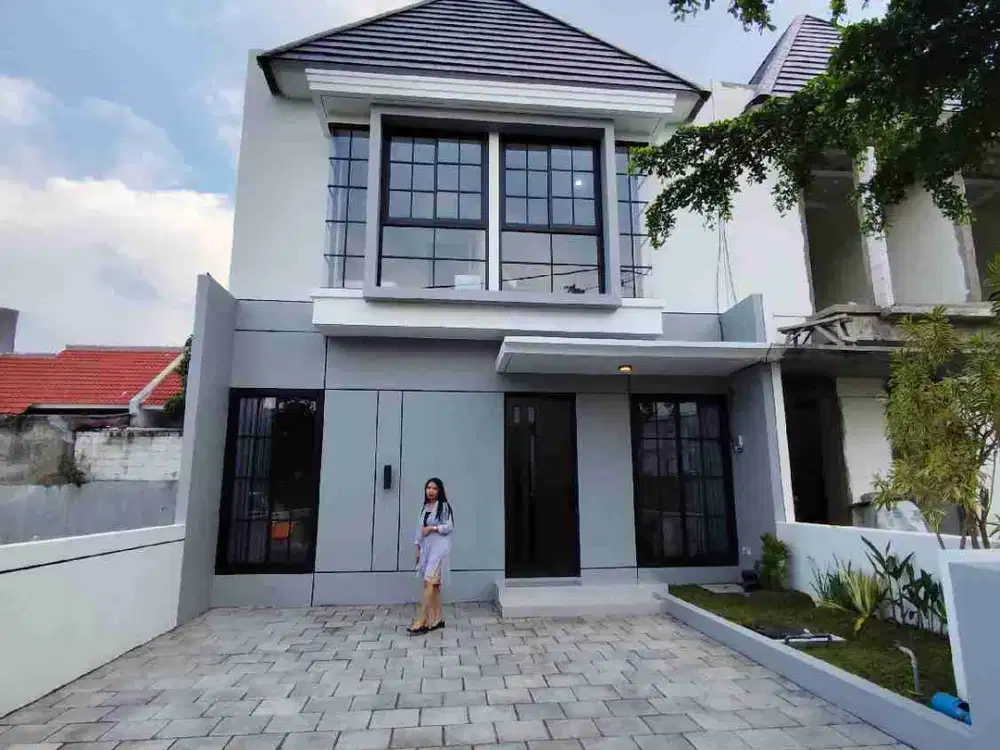 rumah 2 lantai fasilitas lengkap type new daisy di heavenland park candi sidoarjo