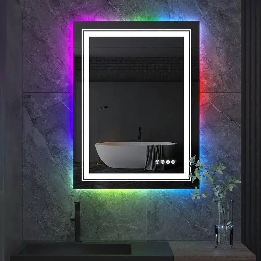 Cermin Smart Mirror LED – Lampu Putih/Kuning, Bisa Custom Ukuran