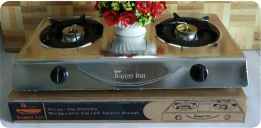 Kompor Gas 2 Tungku ( HAPPY FUN )