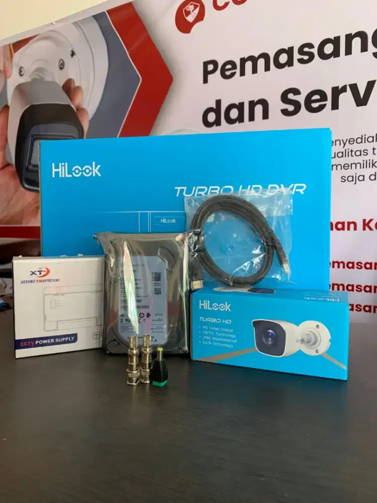 PAKET LENGKAP CCTV HILOOK DAN JASA PASANG