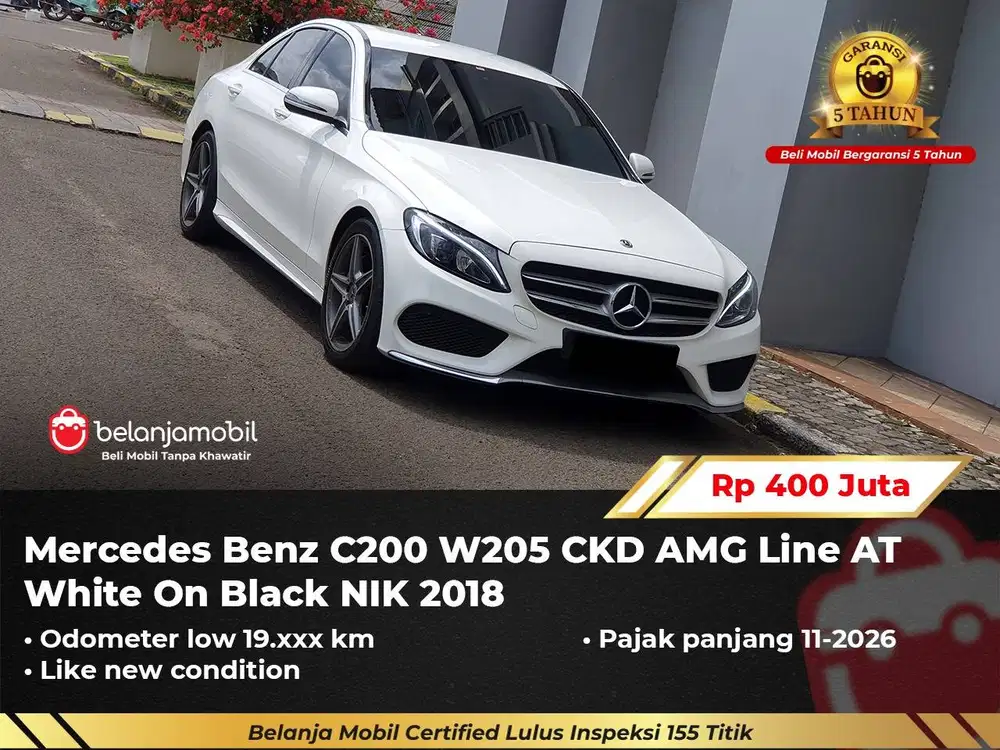 [ GARANSI 5TH ] Mercedes Benz Mercy C200 C 200 W205 AMG Line 2018/2019