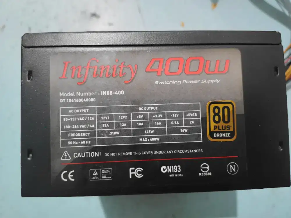 Psu infinity 400W 80 Plus Bronze
