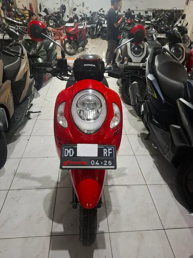 Honda Scoopy 110cc 2021 merah hitam