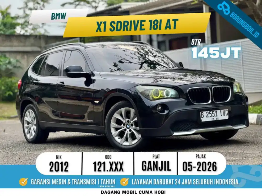 BMW X1 sDrive 18i AT 2012 Hitam Metalik