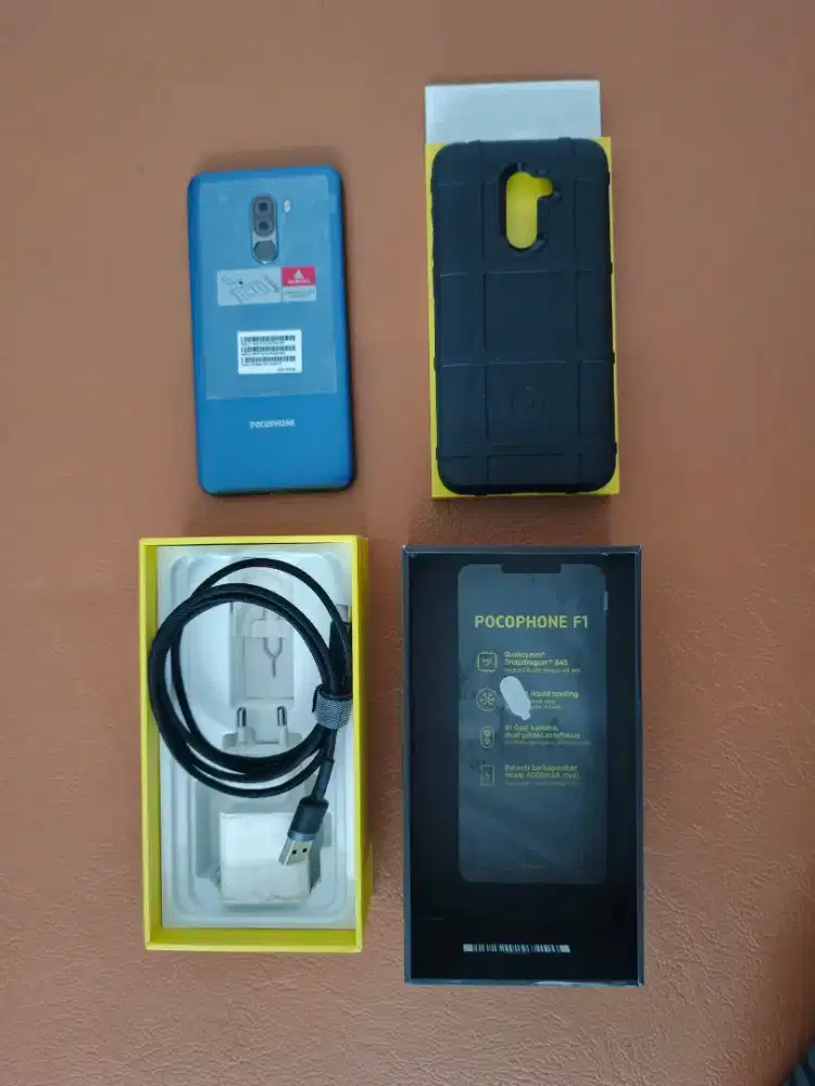 Pocophone f1 biru 6/64 ex TAM fullset seken