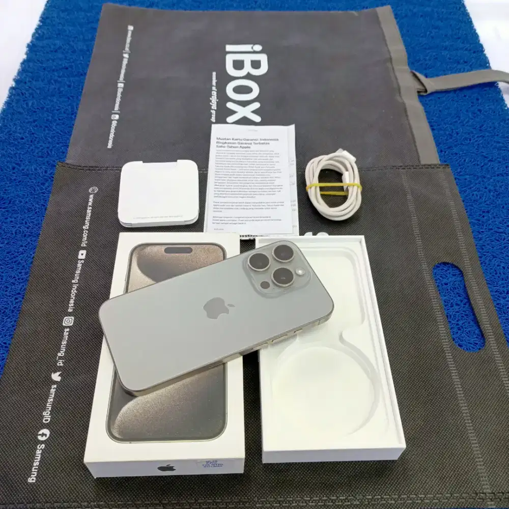 Iphone 15 Pro 128gb 99% like new Ex garansi resmi Digimap