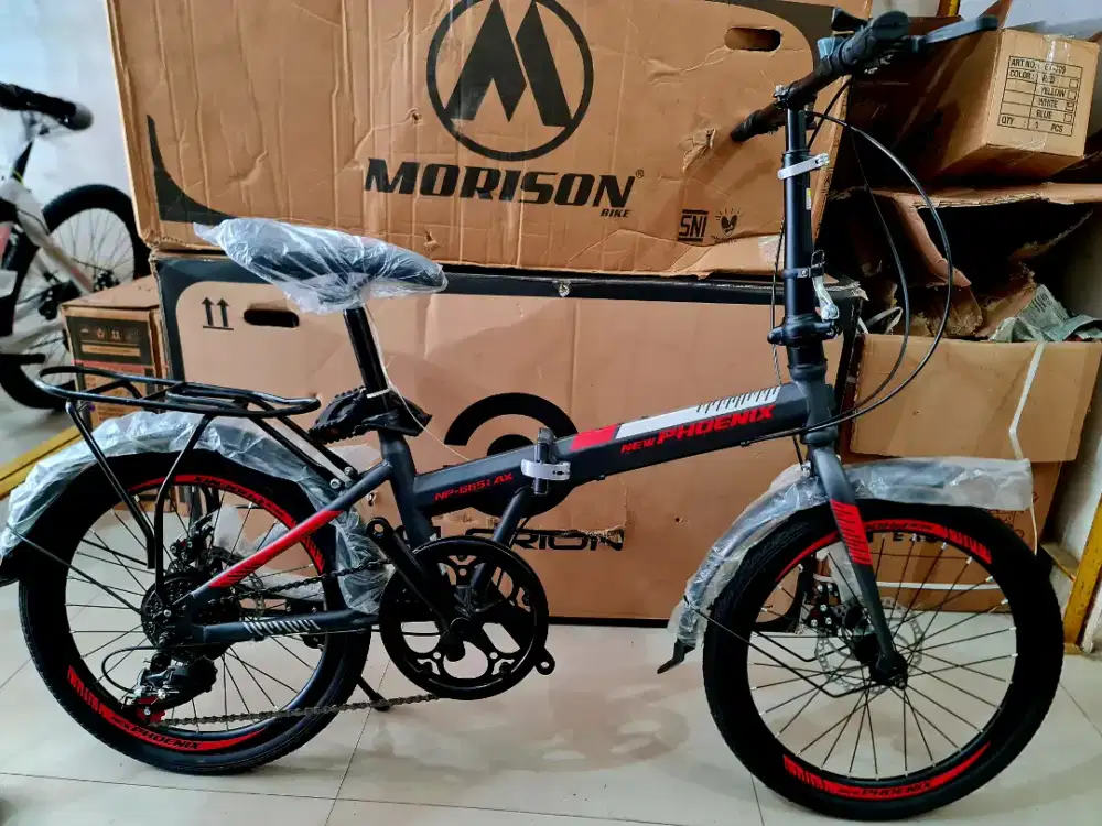 Sepeda Lipat 20 Inch NEW PHOENIX BY PACIFIC ( Gigi 7 Speed & Cakram)