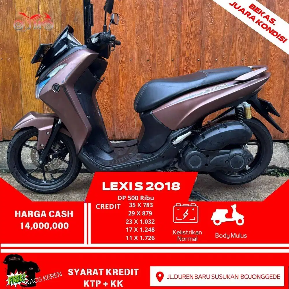 YAMAHA LEXI S 2018 PAJAK AKTIF SURAT LENGKAP SIAP PAKE TERMURAH