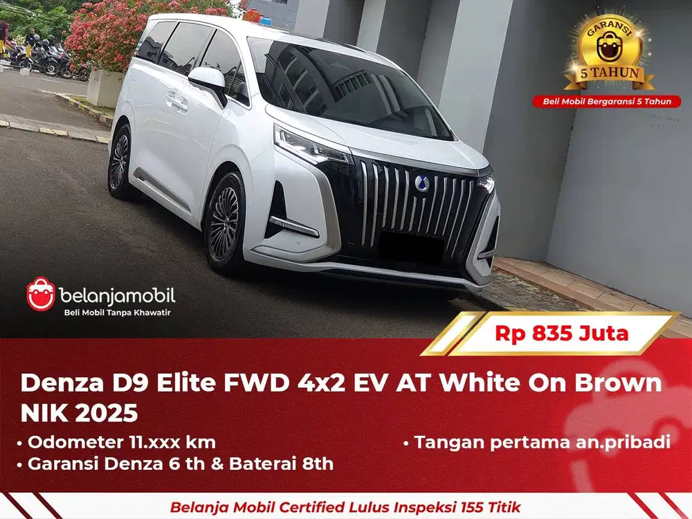 [ GARANSI 5TH ] Denza D9 D 9 Elite FWD 4x2 EV AT 2025 2024