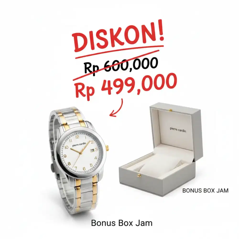 ‼️JANGAN SAMPAI KEHABISAN‼️ Jam Tangan Pierre Cardin CQI.0012 Original