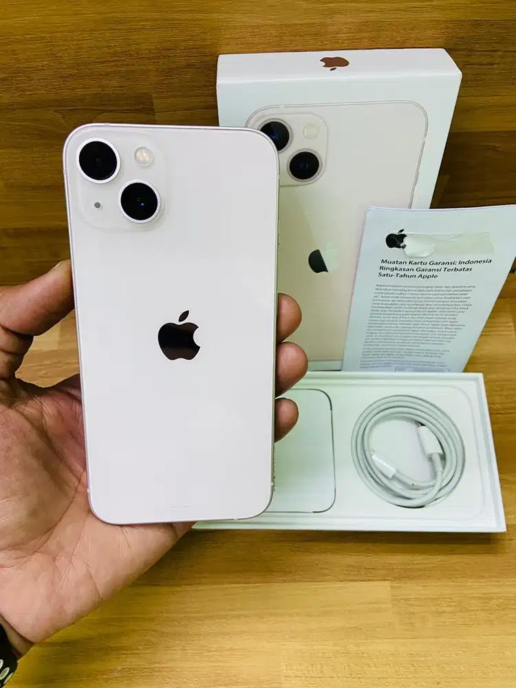 Iphone 13 128gb pink garansi ibox