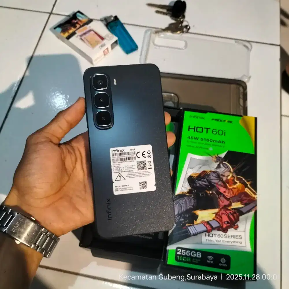 Infinix hot 60i 8/256gb full ori mulus garansi on