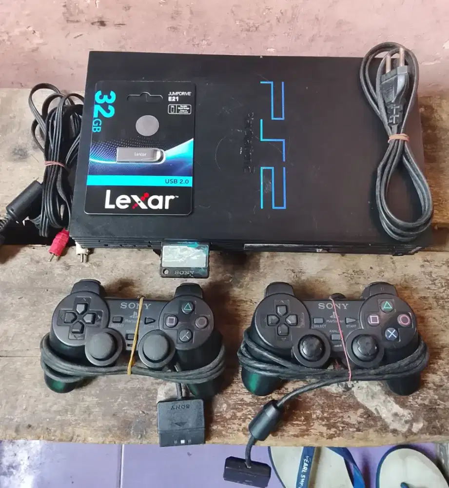 Jual PS2 Fat game banyak siap main