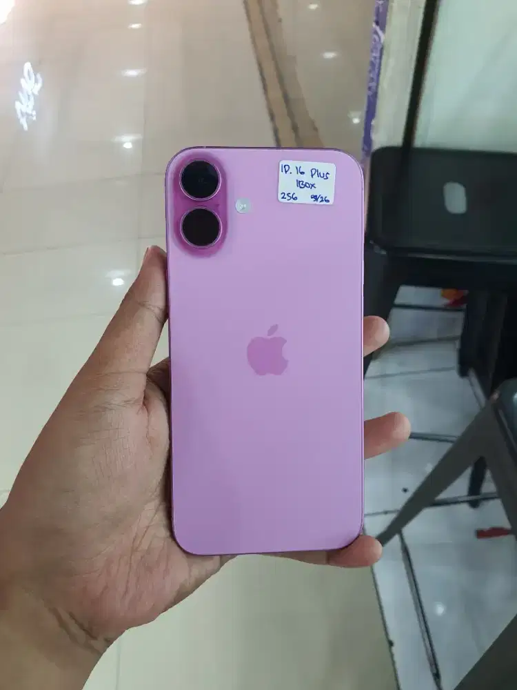 Iphine 16 Plus 256 GB Ex iBox Resmi Pink Garansi Panjang