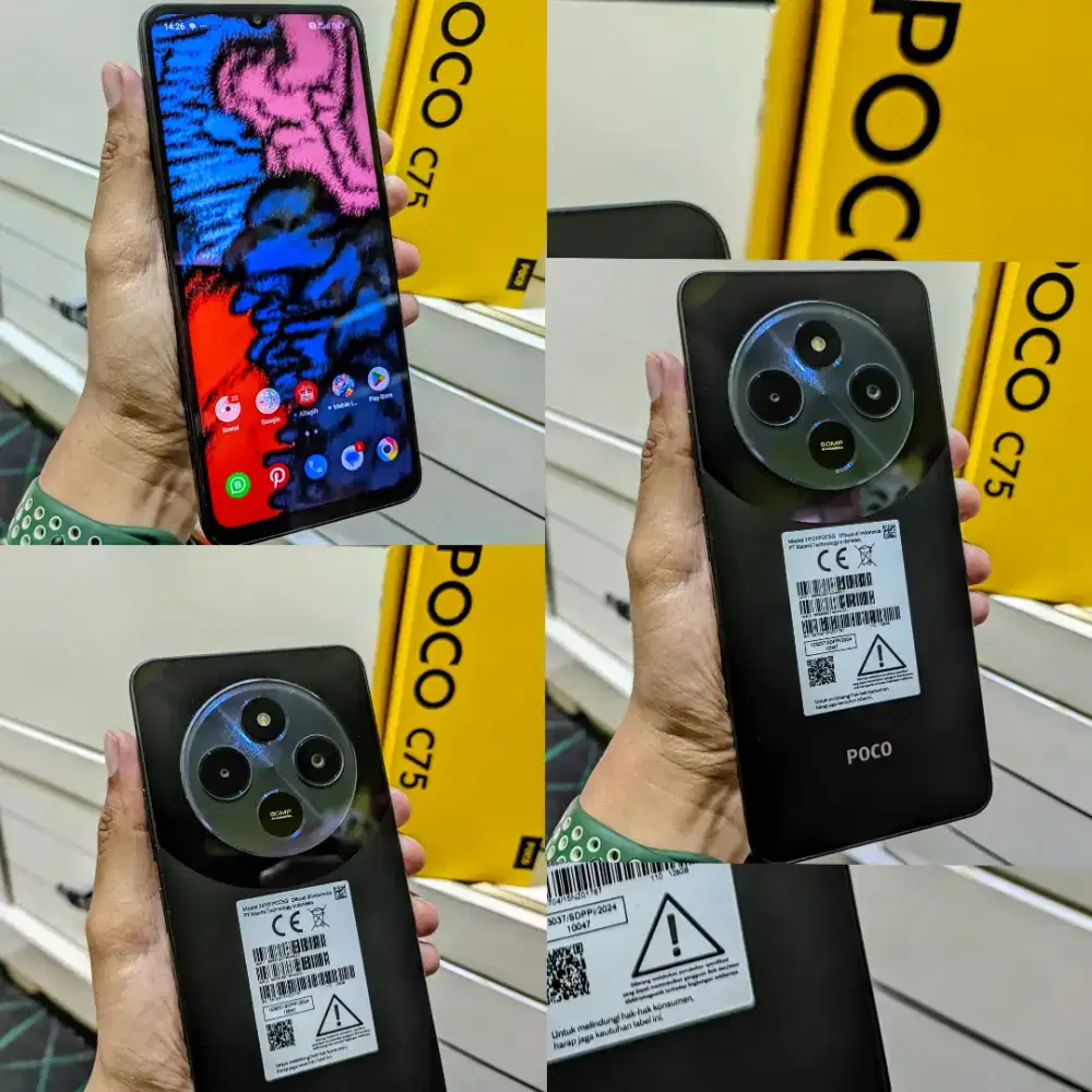 Xiaomi Poco C75 Nfc Ram 6/128
Lengkap Fulset Fisik 95%