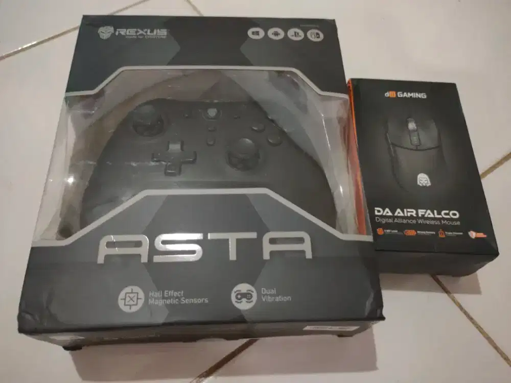 Gamepad Rexus Asta & Mouse Gaming DA Air Falco