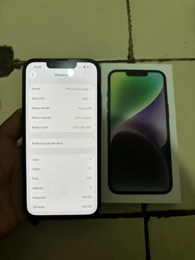 iPhone 14 Midnight 128gb Inter