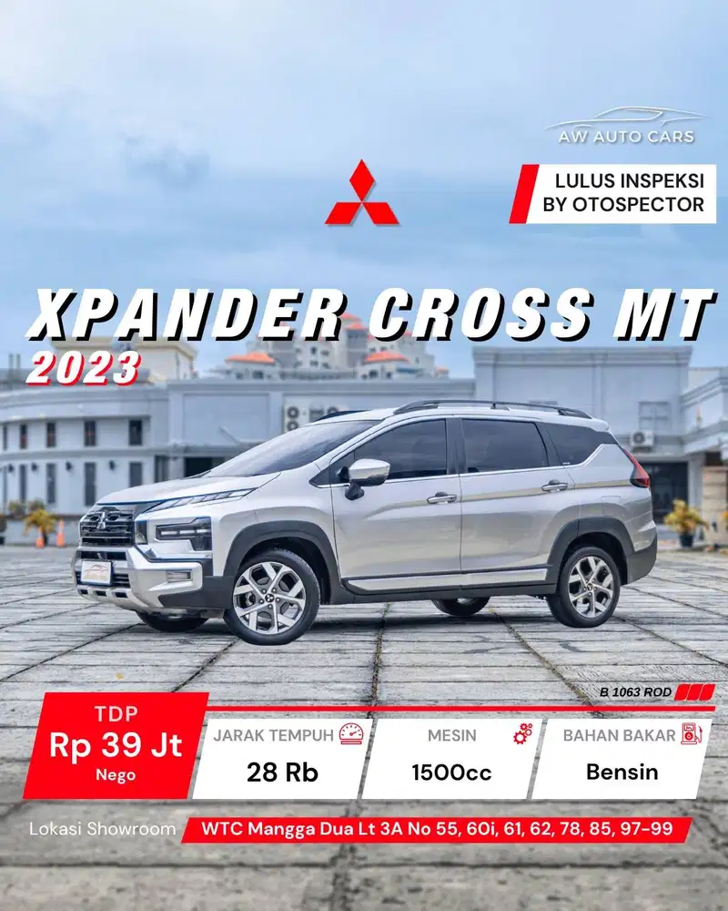[LOW KM] XPander Cross MT NIK 2023 Manual M/T Mitsubishi Premium