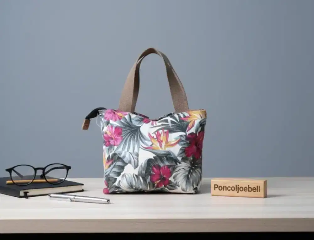 tas mini motif bunga