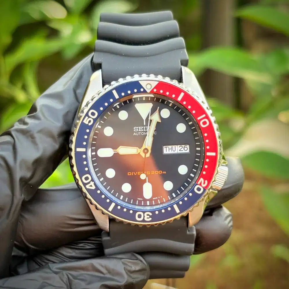 SEIKO SKX009K Ekslusif Scuba Legend Pepsi Red Blue Automatic