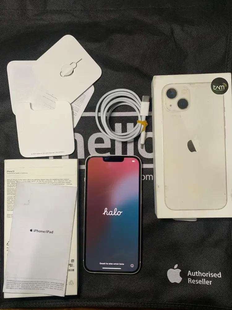 iphone 13 128gb starlight resmi ibox like new
