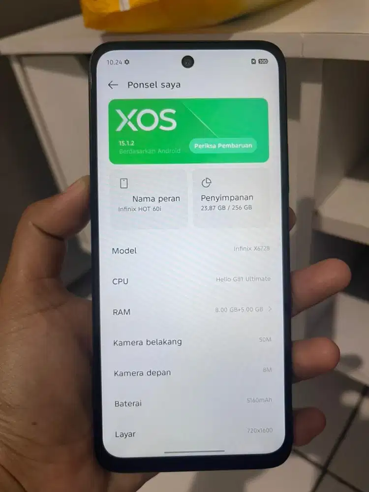 Infinix hot 60i 8/256 hp aja