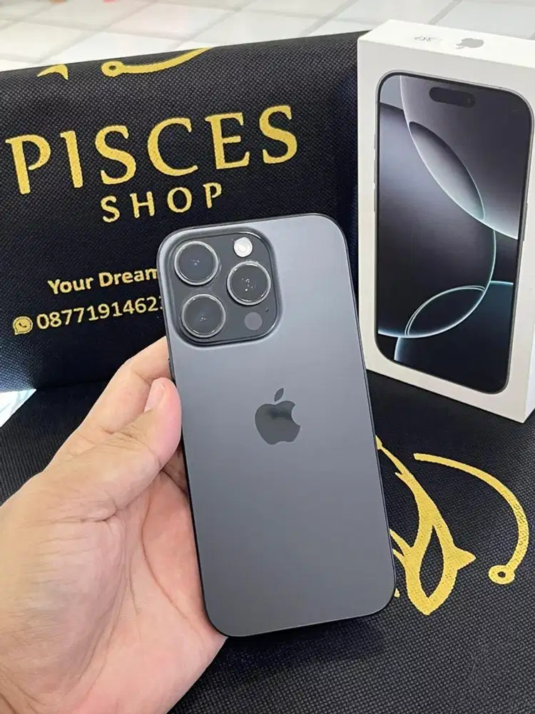 IPHONE 16 PRO 128 BH95% FEB 2026 MULUS FULSET MURAH