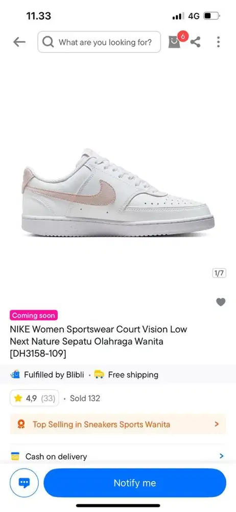 NIKE COURT VISION LOW