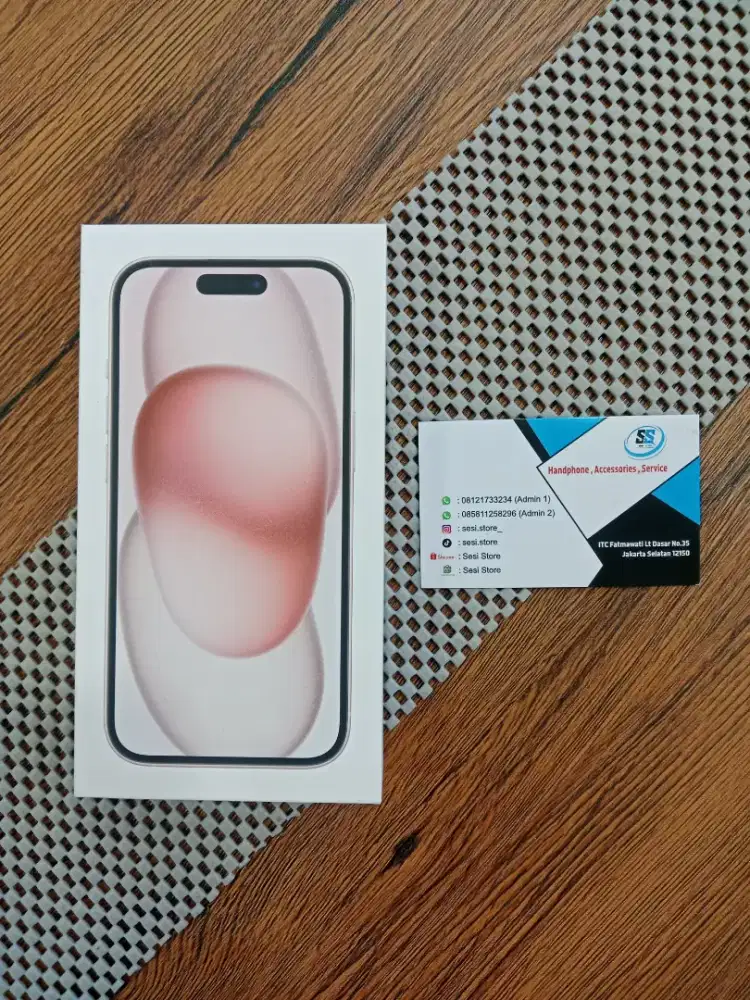 Iphone 15 128gb pink new ibox jual cepet !!