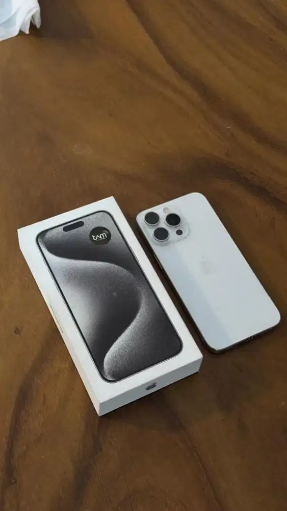 iphone 15 promax 256gb white titanium ex ibox