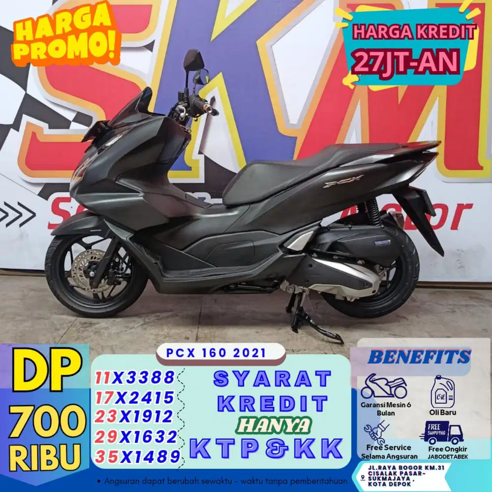 DP 700k Honda PCX160 2021 cash/credit
