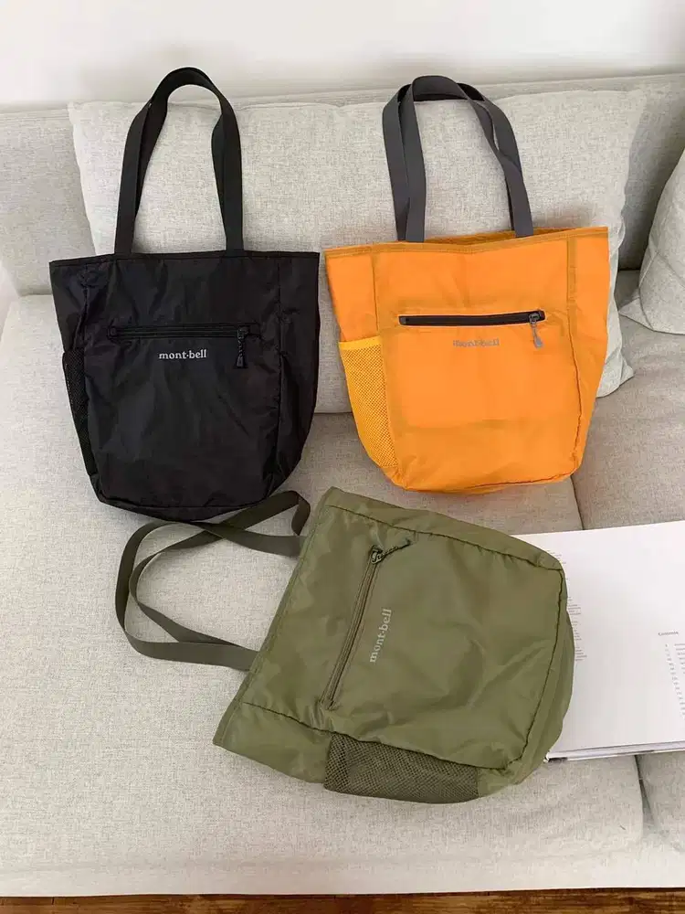 Tote Bag Lipat MONTBELL Shoulder 14L / Tas Bahu Ringan Parasut