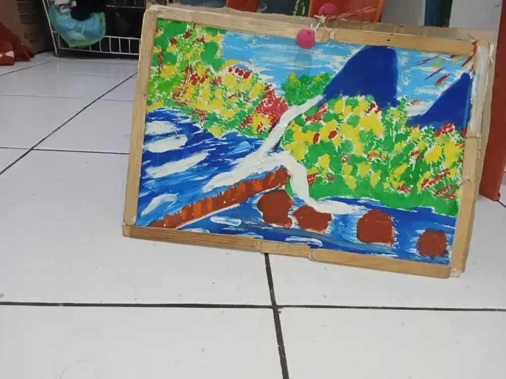 Lukisan Pemandangan Sungai