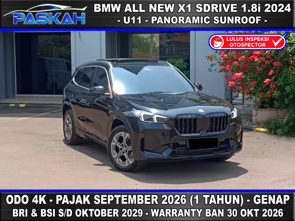 PANORAMIC SUNROOF BUNGA=4.5% ALL NEW BMW X 1 SDRIVE 1.8i 2024 X1 2024