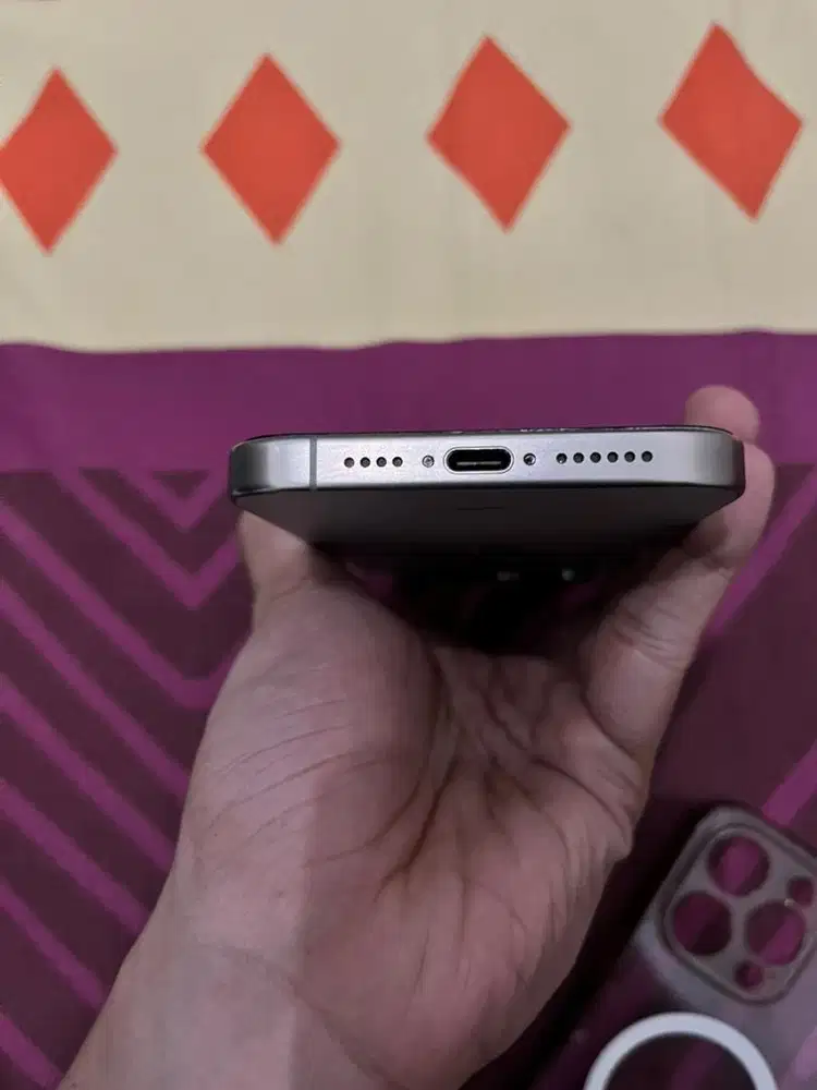 Iphone 15 Promax 256 GB Natural Titanium Fullset Ex Blibli