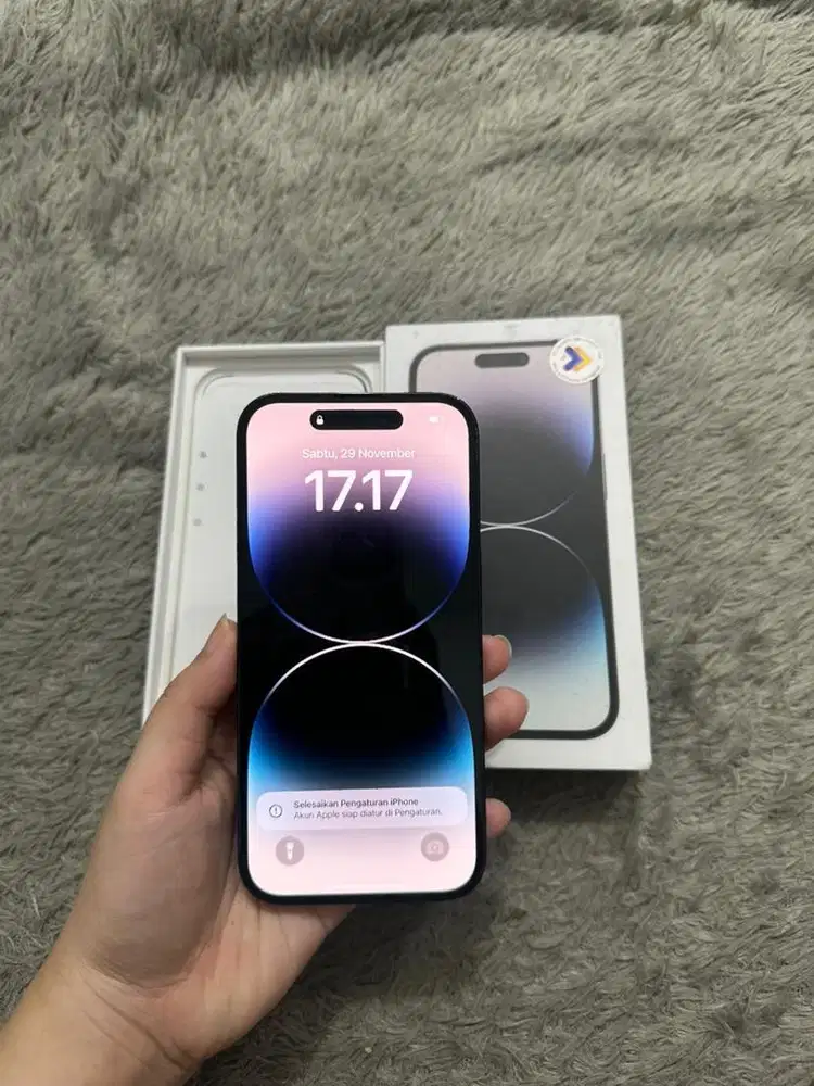 Iphone 14 Pro 128gb Black IBOX Mulus Fullset Ori